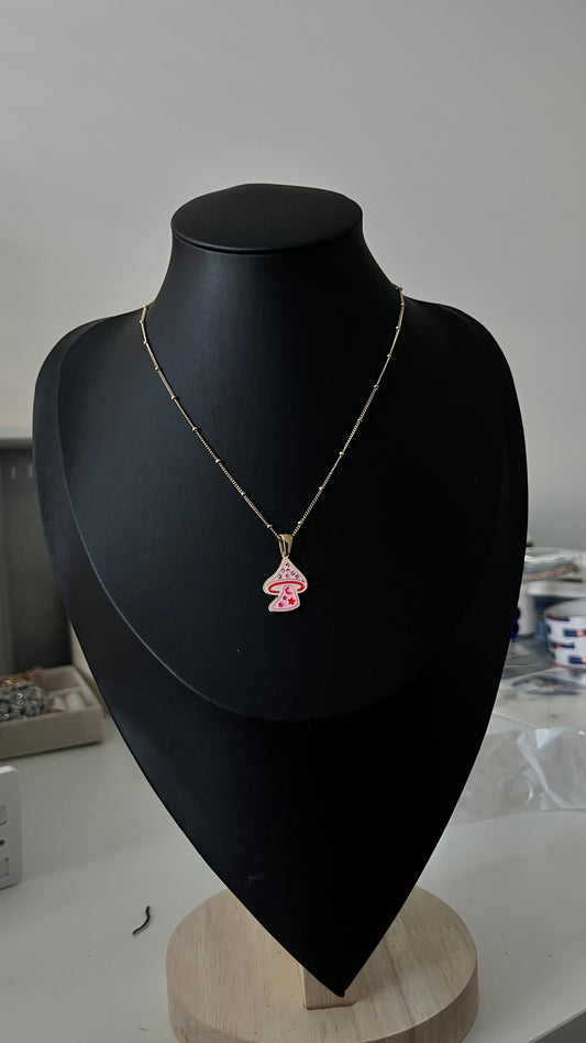 Mushroom necklace