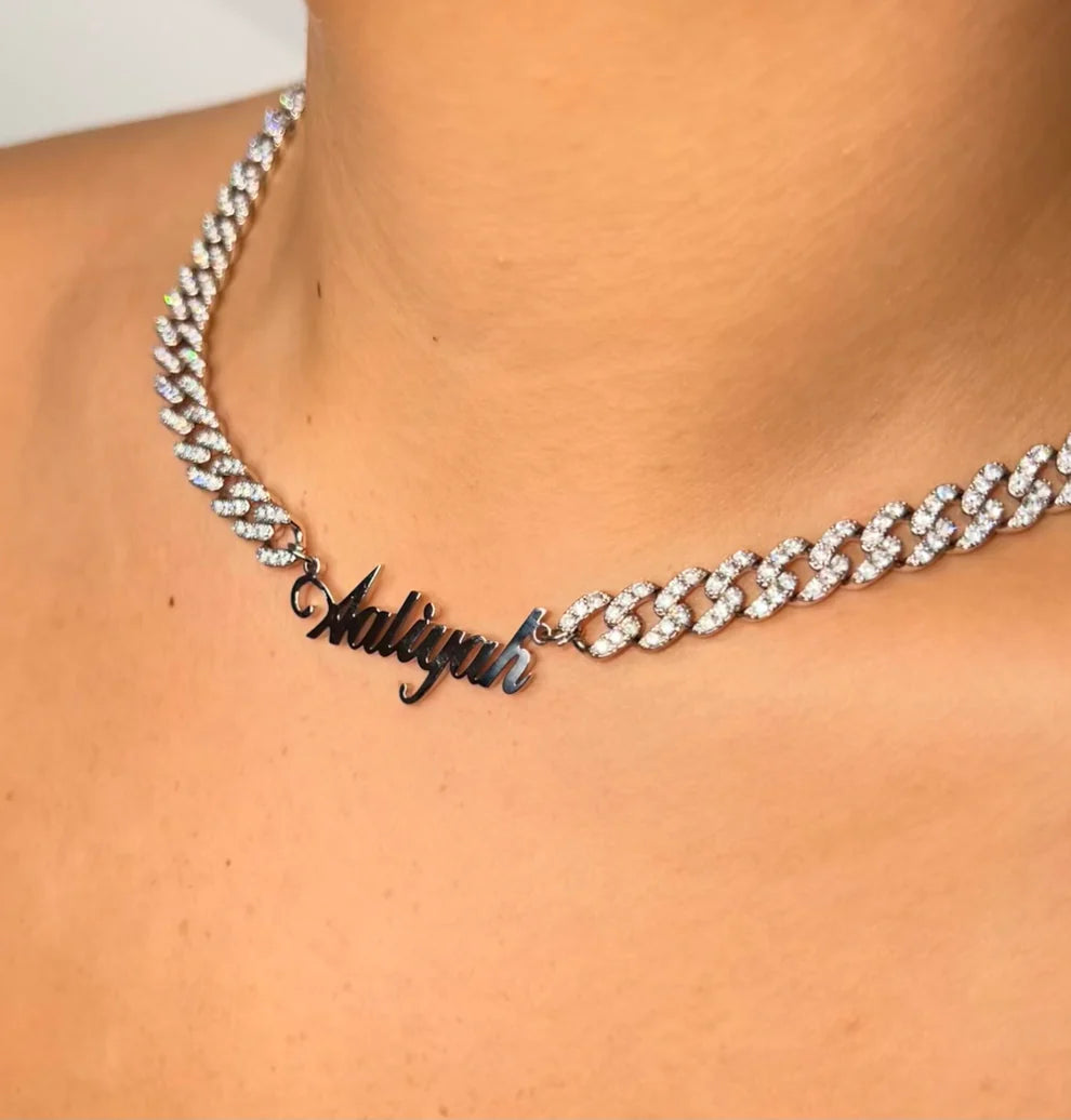 Sarai Cuban necklace (CUSTOM)